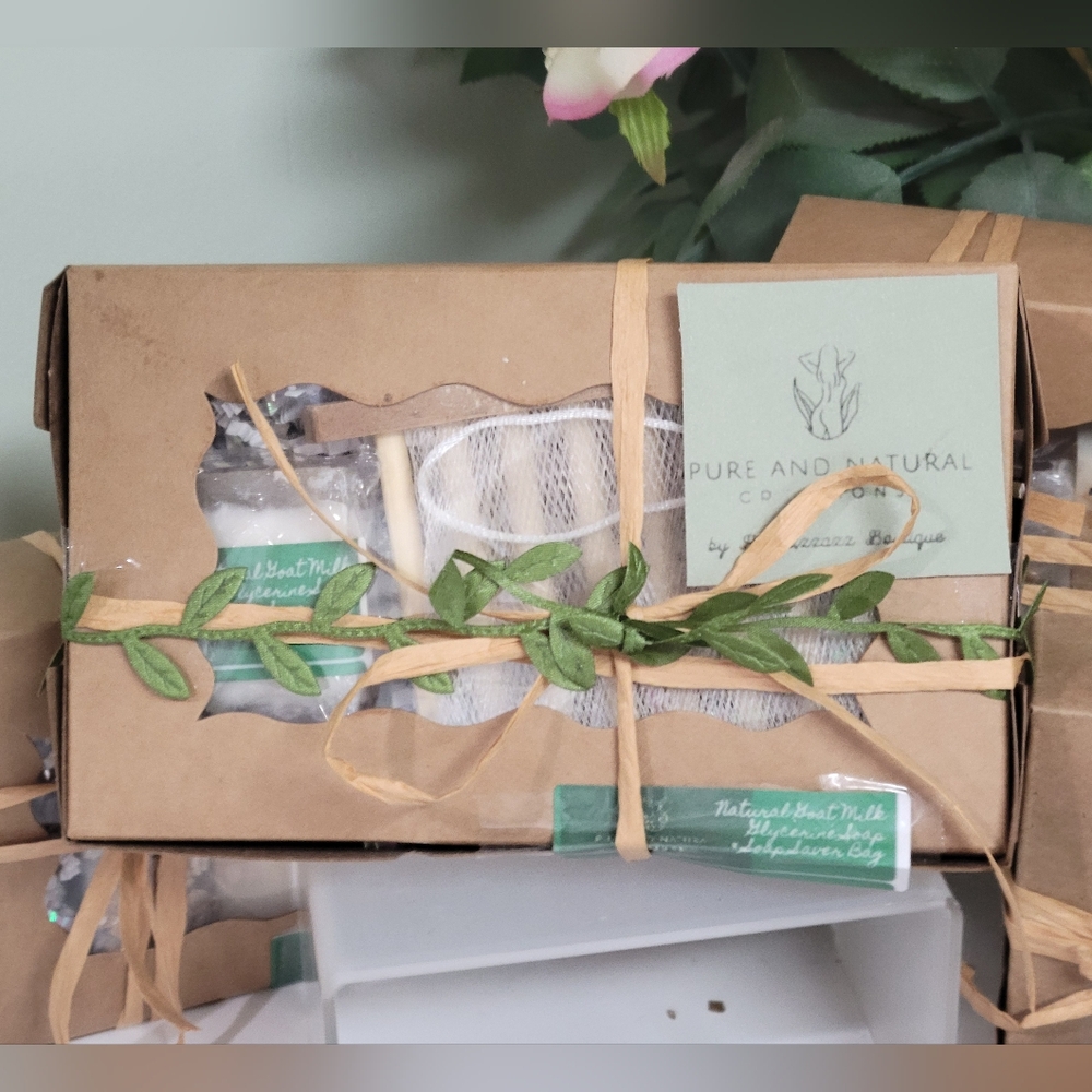 GOAT MILK SOAP GIFT BOX 4OZ soap dish ➕️ soap saver HANDMADE